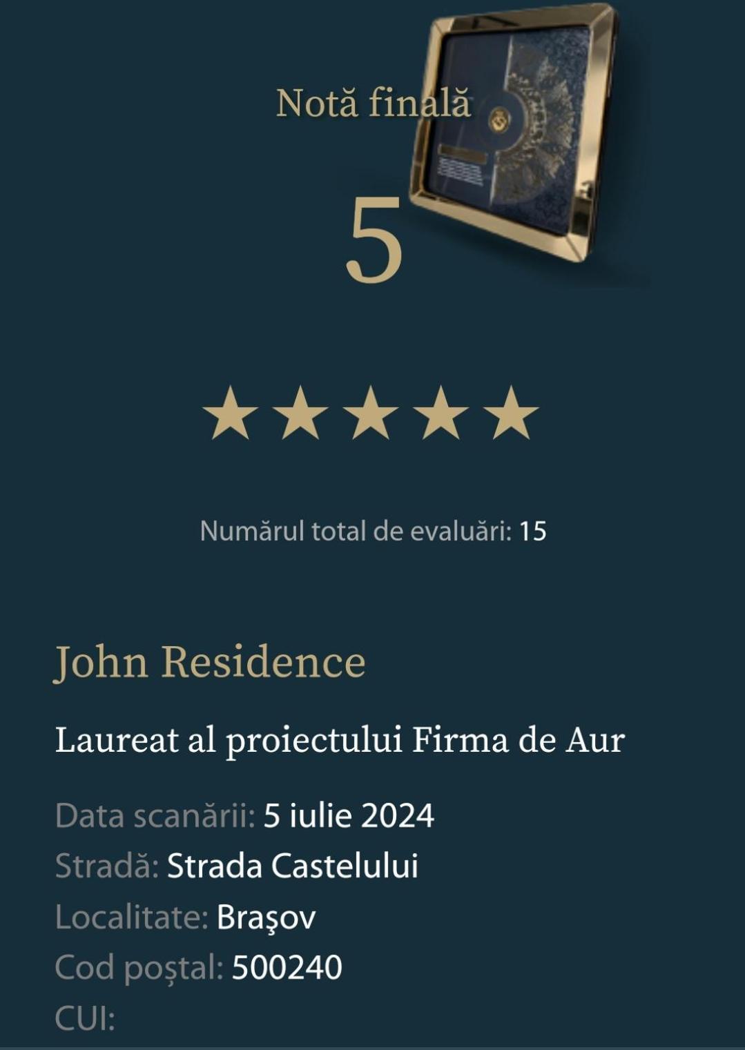 John Residence Apartment Brasov With Parking Option Exterior photo